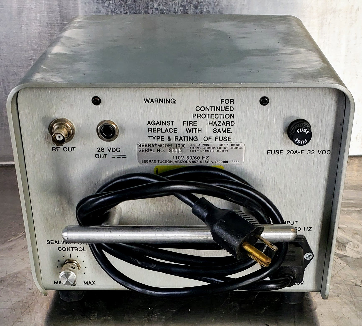 VANTE SEBRA 1090 HAND-HELD SMALL TUBE SEALER SYSTEM 90DAYWARRANTY WATCHVIDEO