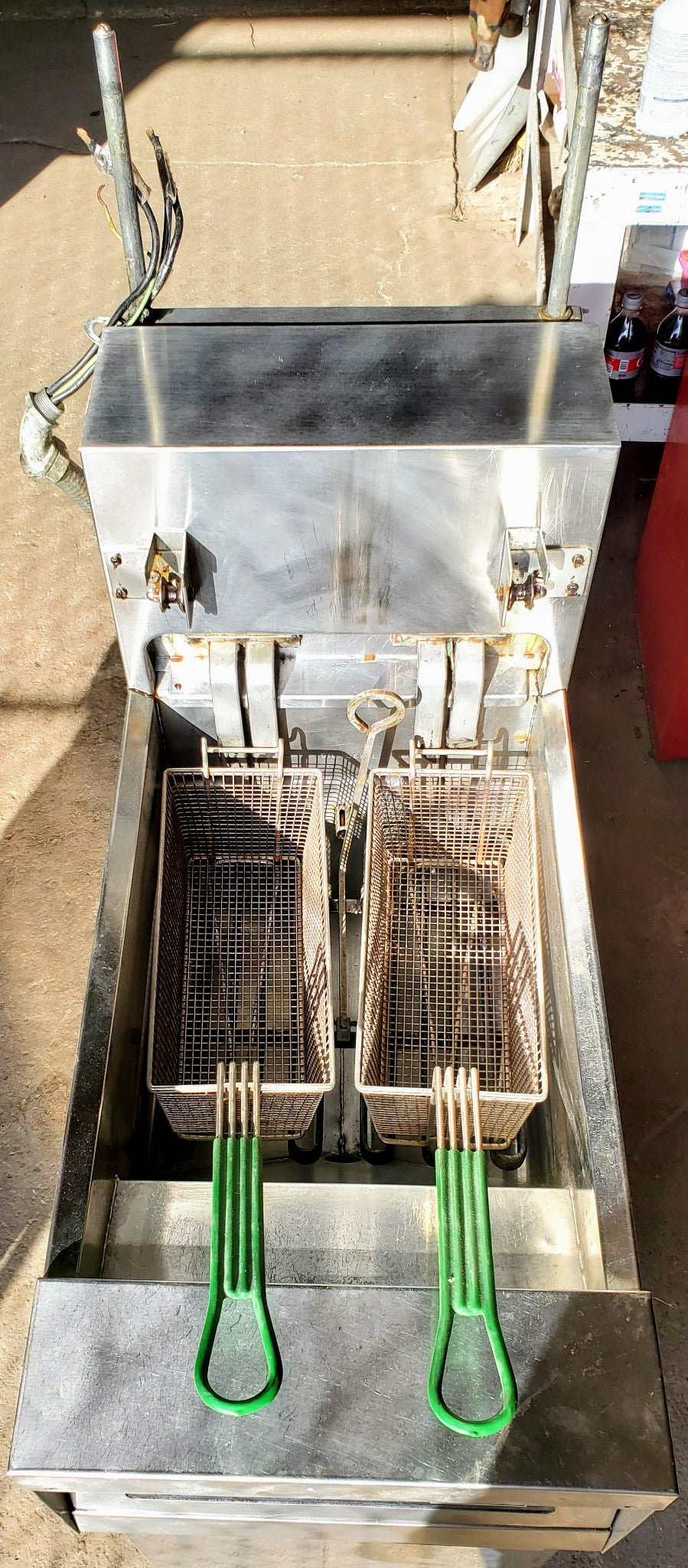 FRYMASTER H17BLSC 3 PHASE ELECTRIC 41.2AMPS DEEP FRYER CART FREE SHIPPING