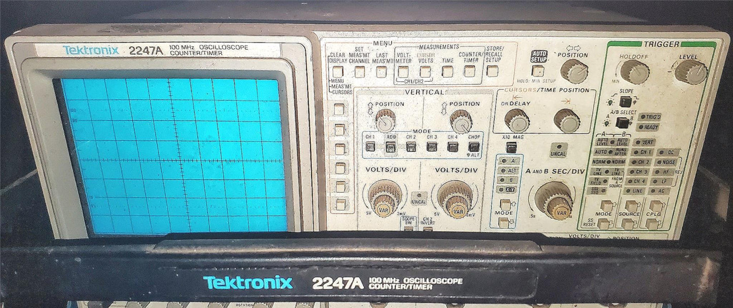 TEKTRONIX 2247A OSCILLOSCOPE MANUAL & K212 PORTABLE INSTRUMENT CART FREESHIPPING