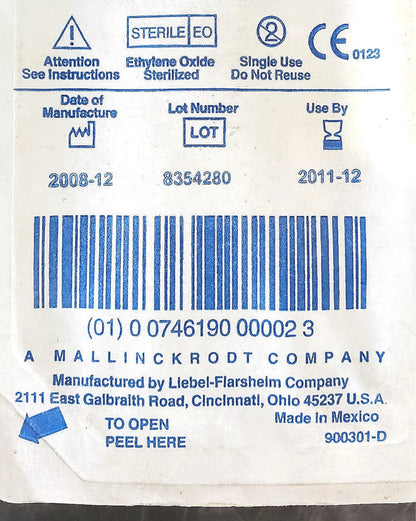 EXPIRED Lot 50 Sealed Packs SYRINGE LIEBEL-FLARSHEIM CT 9000 MULTIPACK 200 ML