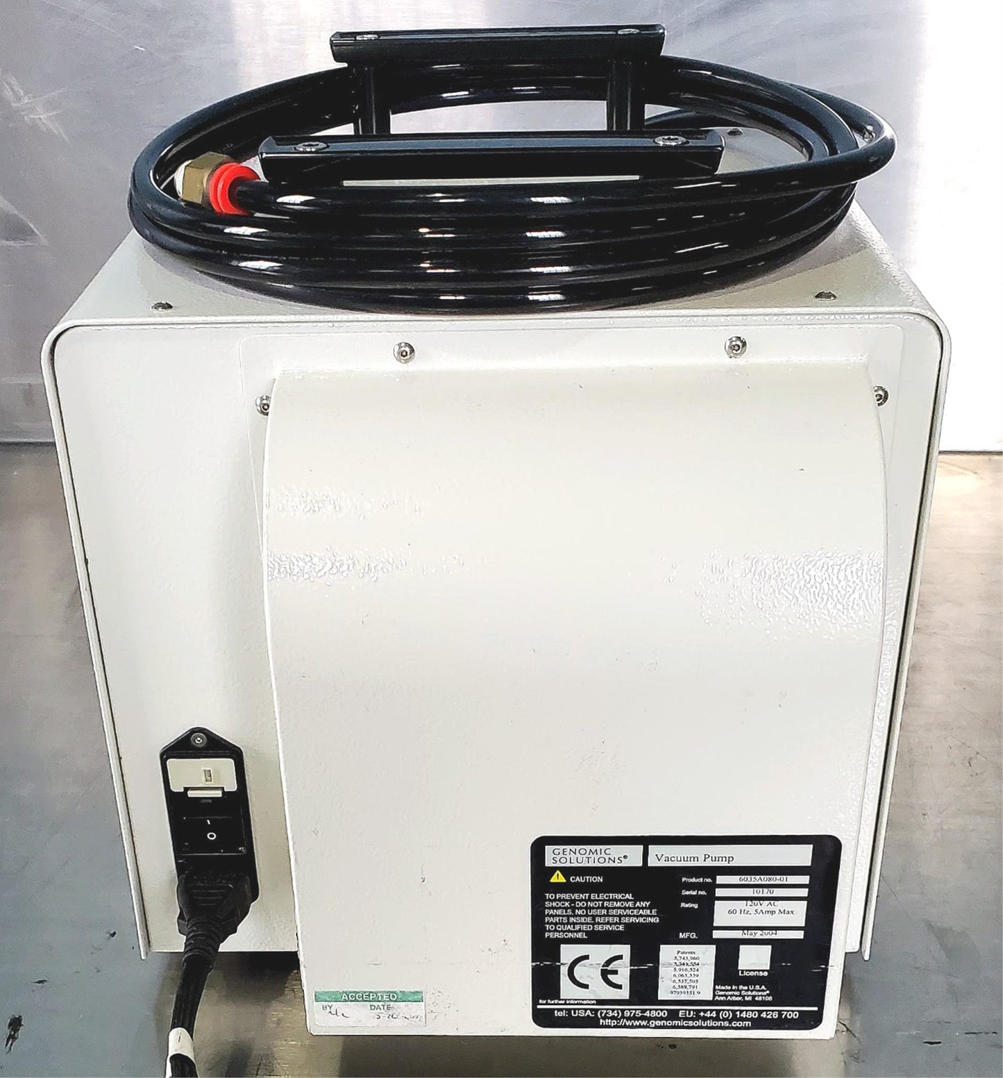 GENOMIC DIGILAB 6035A080-01 DRY VACUUM PUMP 90-DAY-WARRANTY WATCH VIDEO FREESHIP