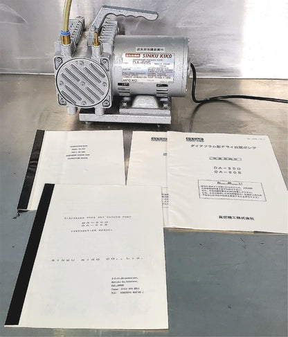 ULVAC SINKU KIKO DA-60S DIAPHRAGM VACUUM PUMP 90DAYWARRANTY FREESHIP WATCH VIDEO