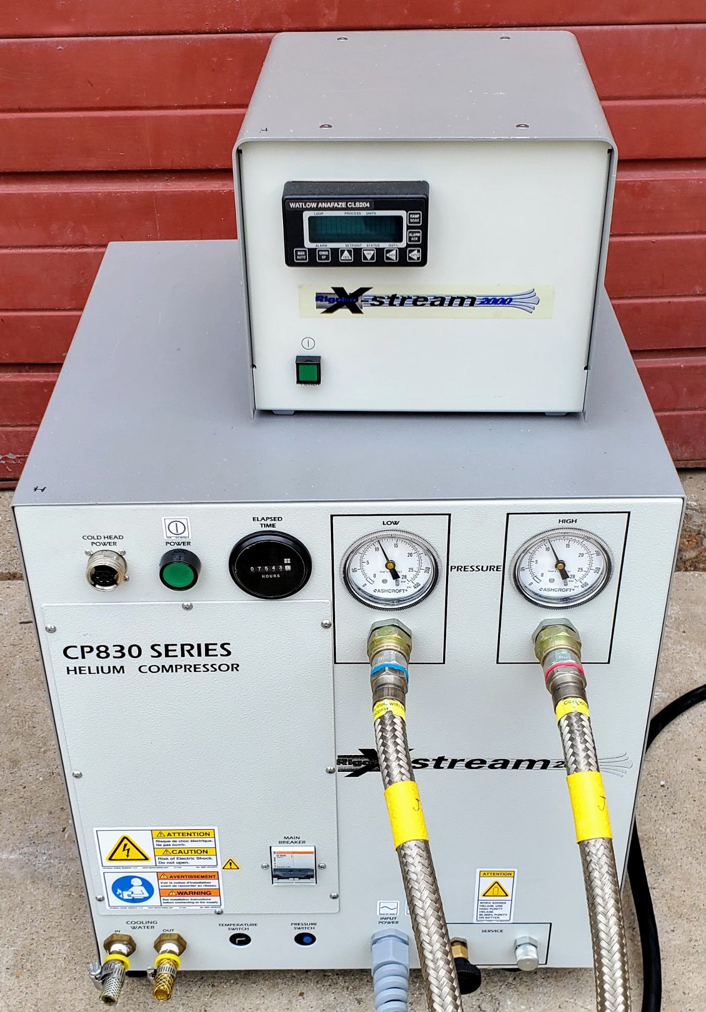 RIGAKU XSTREAM CP830 HELIUM COMPRESSOR with DIGITAL CONTROL FREE SHIPPING