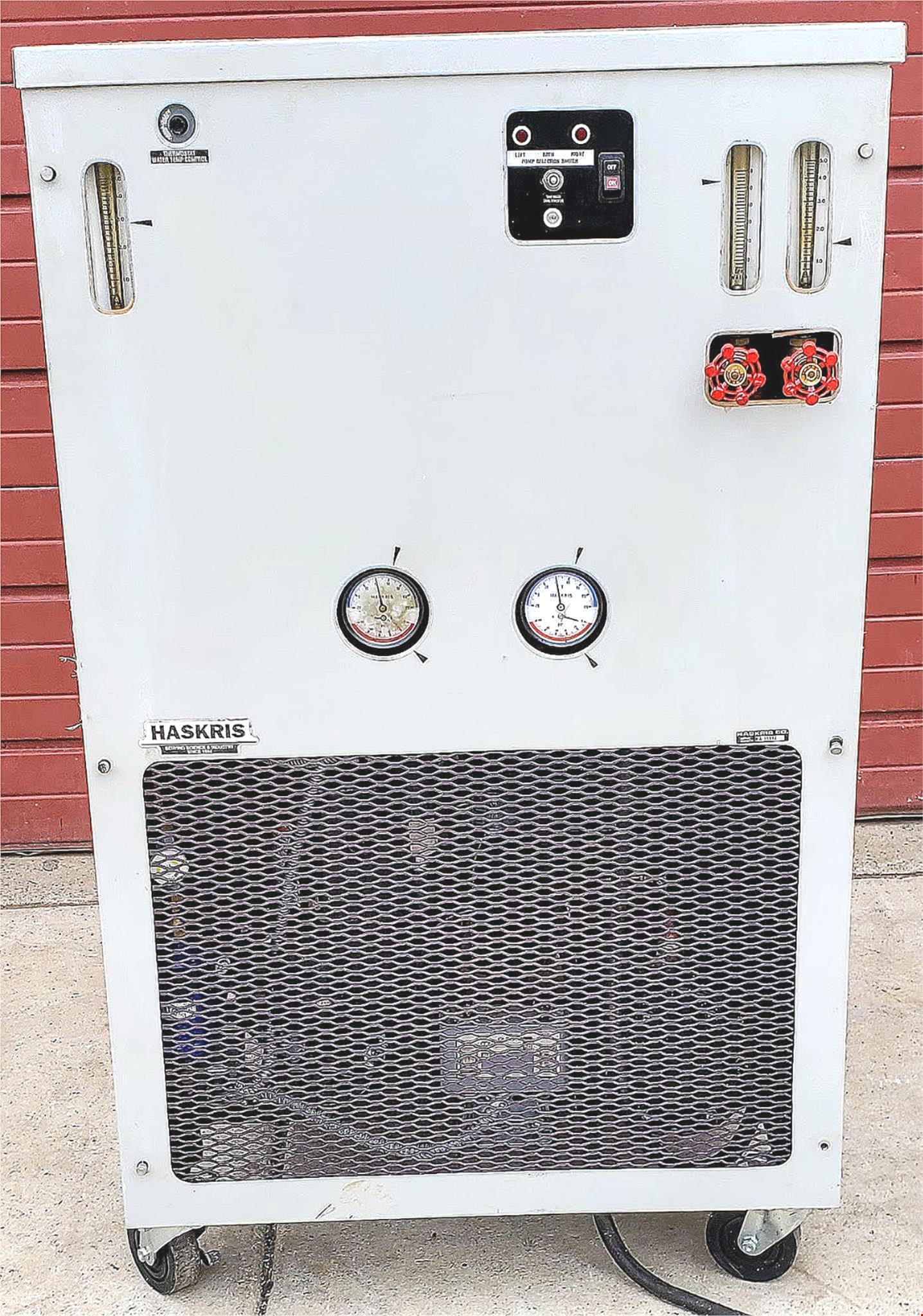 HASKRIS R400 WATERCOOL 3PHASE CHILLER FLOW HEAT EXCHANGER RECIRCULATING WARRANTY