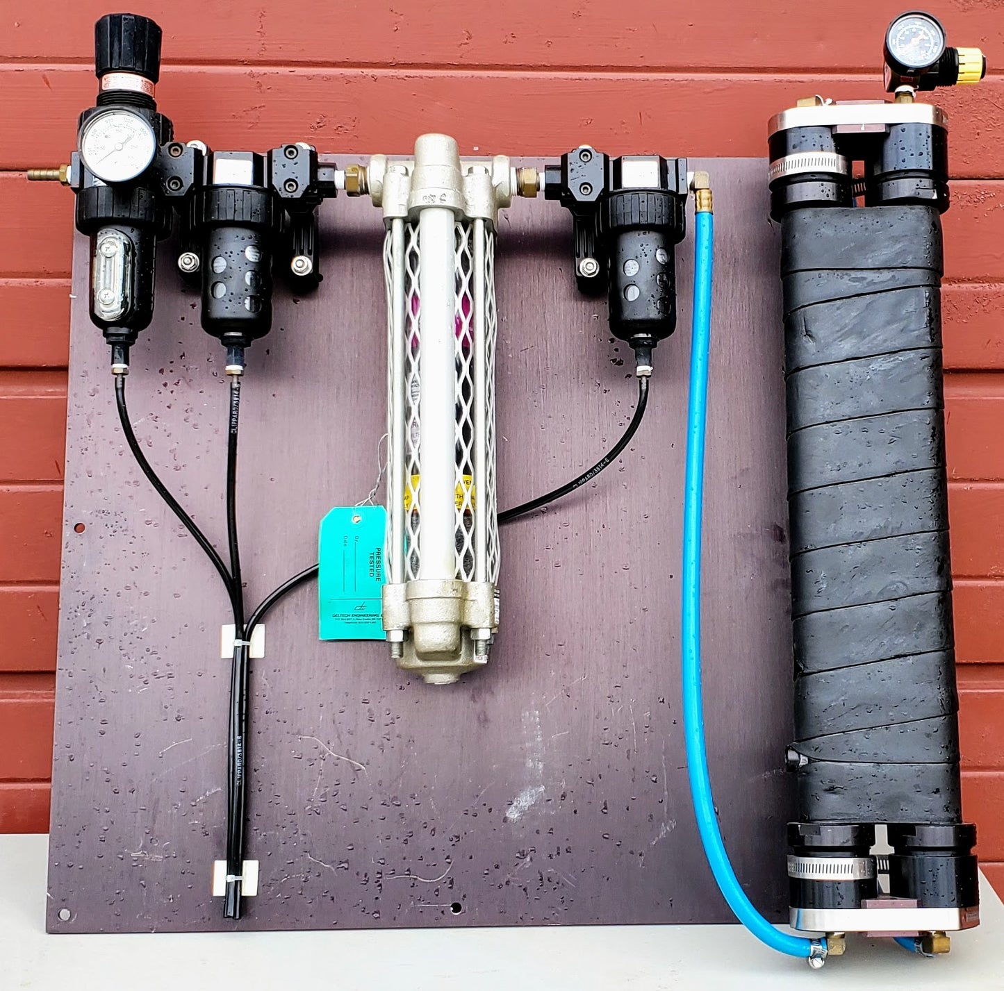 PNEUMATIC ADSORPTION DESSICATION DRYER DELTECH SCHRADER BELLOW AIR FILTER SYSTEM