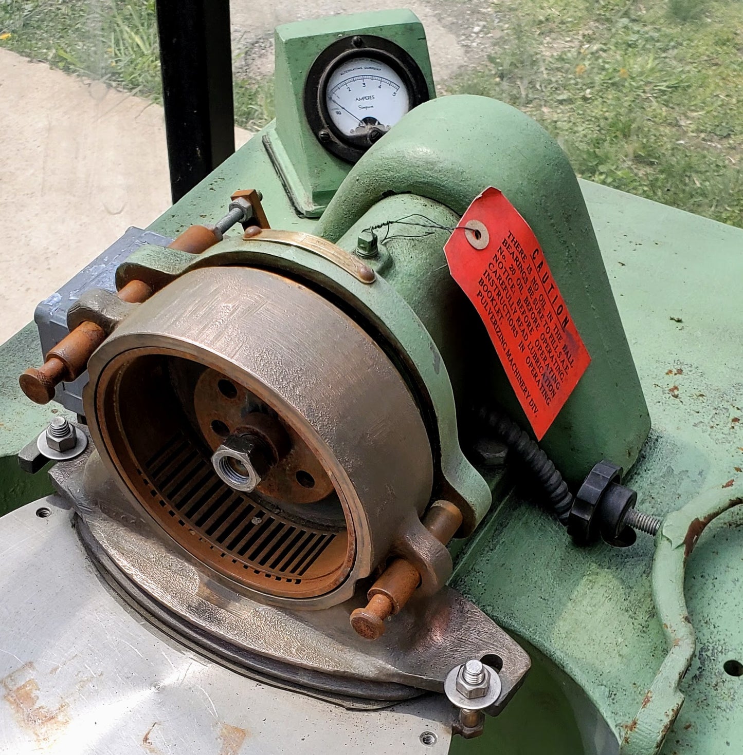 MIKRO CF 3PH PULVERIZER MILL BRONZE POWDER MACHINE w/SAFETYENCLOSURE WATCH VIDEO