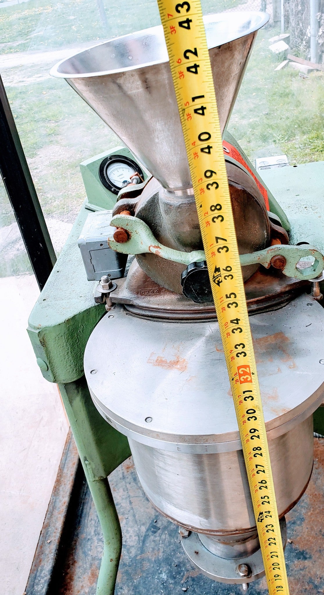 MIKRO CF 3PH PULVERIZER MILL BRONZE POWDER MACHINE w/SAFETYENCLOSURE WATCH VIDEO