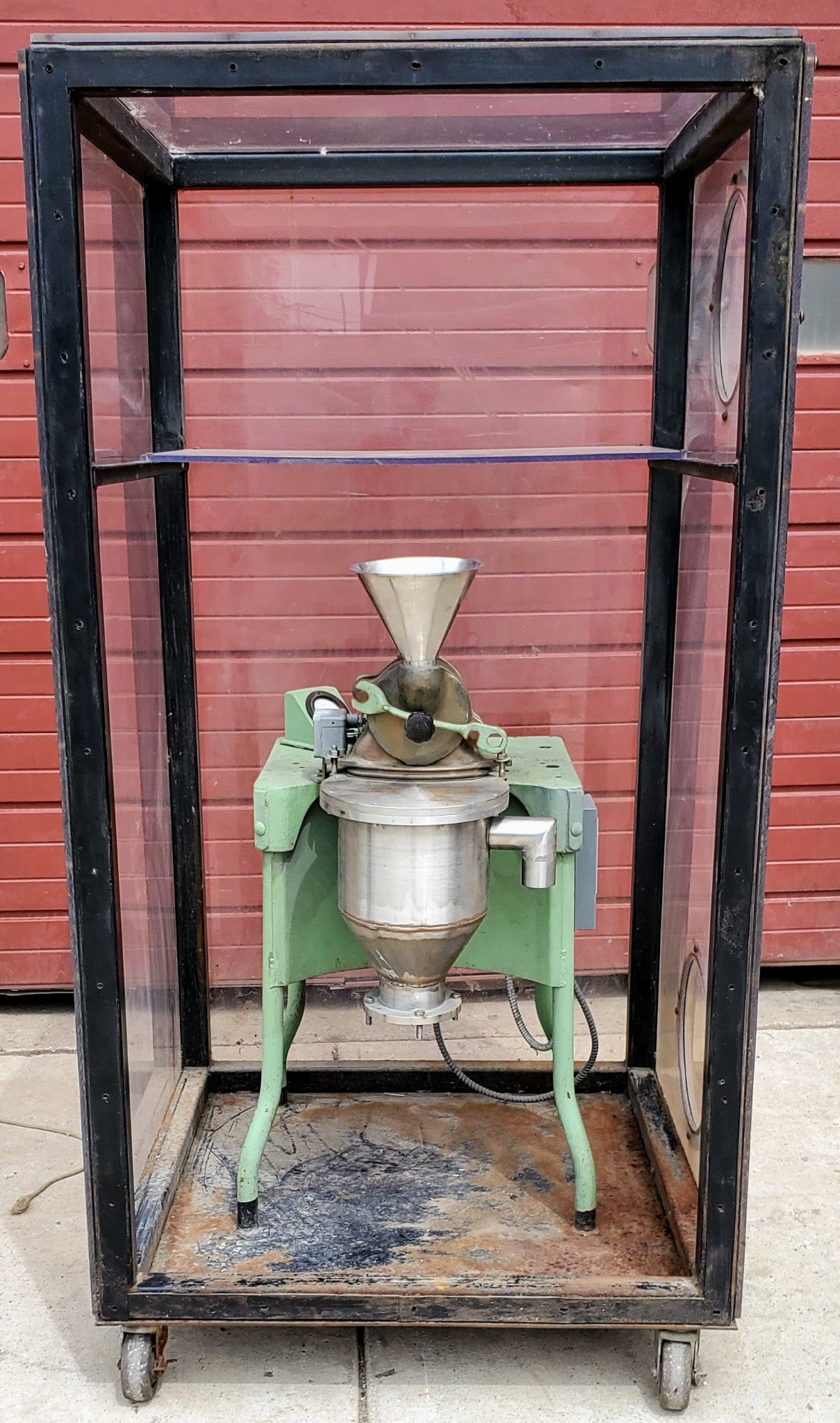MIKRO CF 3PH PULVERIZER MILL BRONZE POWDER MACHINE w/SAFETYENCLOSURE WATCH VIDEO