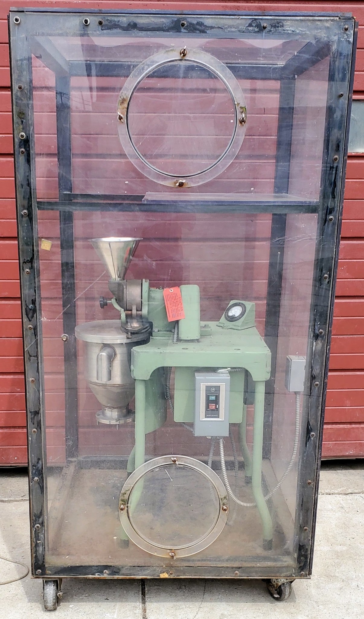 MIKRO CF 3PH PULVERIZER MILL BRONZE POWDER MACHINE w/SAFETYENCLOSURE WATCH VIDEO
