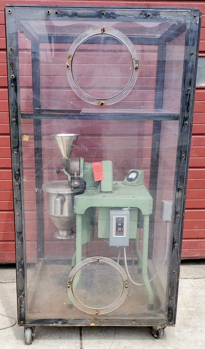 MIKRO CF 3PH PULVERIZER MILL BRONZE POWDER MACHINE w/SAFETYENCLOSURE WATCH VIDEO