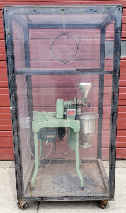MIKRO CF 3PH PULVERIZER MILL BRONZE POWDER MACHINE w/SAFETYENCLOSURE WATCH VIDEO