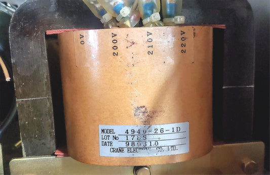 CRANE ELECTRIC 4940-26-1D 200V to 33VDC STEP-DOWN TRANSFORMER FREE SHIPPING