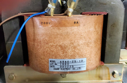 CRANE ELECTRIC 4940-26-1D 200V to 33VDC STEP-DOWN TRANSFORMER FREE SHIPPING