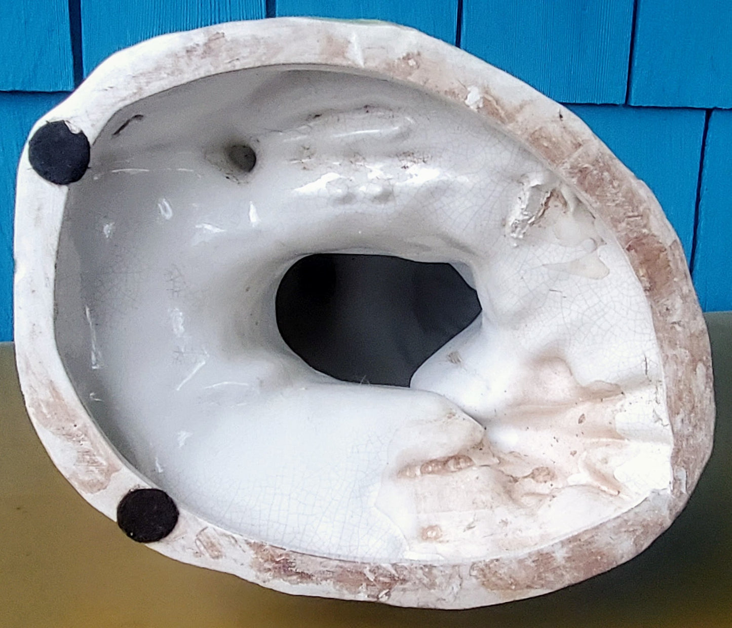 BIG HAND MADE & PAINTED 20.5" x 13" CERAMIC ROOSTER - GOOD FORTUNE - FREE SHIP