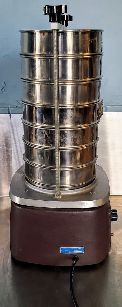 CSC SIEVE SHAKER with 7 FISHER TYLER USA STANDARD 6 8 12 14 16 25 35 WATCH VIDEO