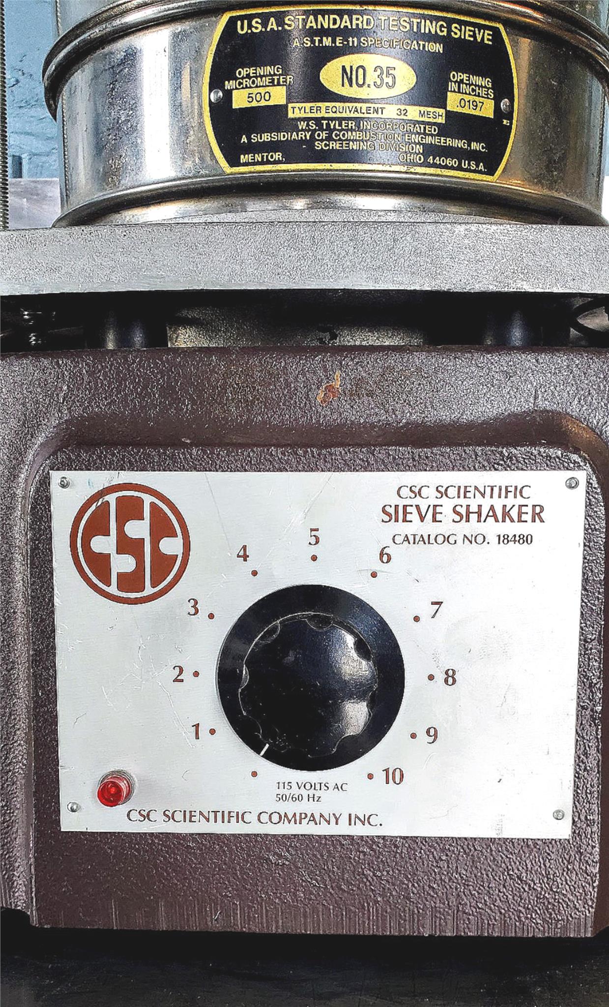 CSC SIEVE SHAKER with 7 FISHER TYLER USA STANDARD 6 8 12 14 16 25 35 WATCH VIDEO