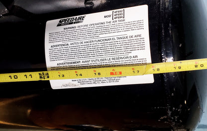 SPEEDAIRE MODEL 4F692 PORTABLE AIR TANK 125 PSI with INSTRUCTIONS FREE SHIPPING