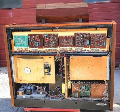 BEAUTIFUL HAMMOND REGENT 4172 Built-In LESLIE ORIGINAL BENCH WATCHVIDEO FREESHIP