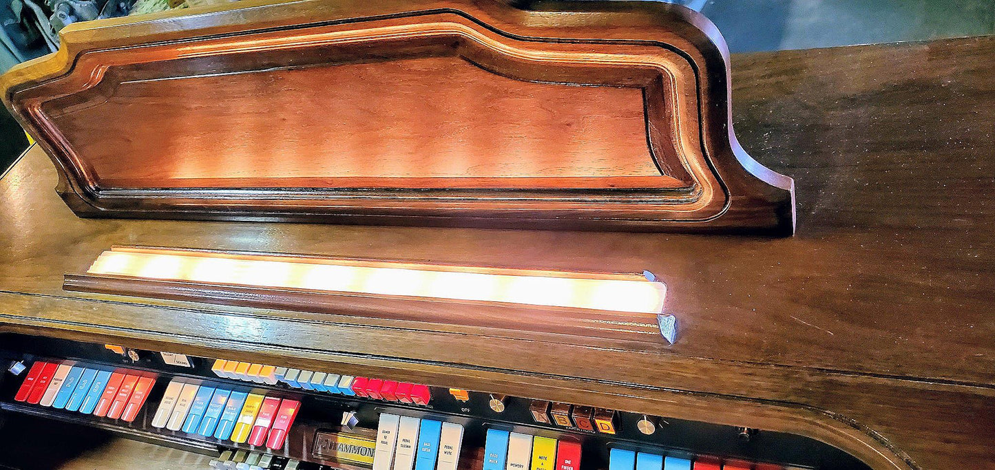 BEAUTIFUL HAMMOND REGENT 4172 Built-In LESLIE ORIGINAL BENCH WATCHVIDEO FREESHIP