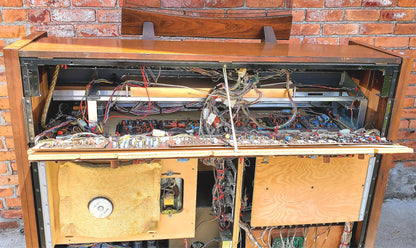 BEAUTIFUL HAMMOND REGENT 4172 Built-In LESLIE ORIGINAL BENCH WATCHVIDEO FREESHIP