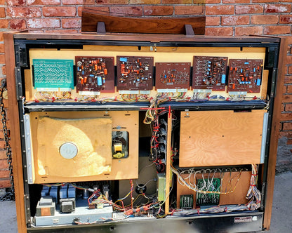 BEAUTIFUL HAMMOND REGENT 4172 Built-In LESLIE ORIGINAL BENCH WATCHVIDEO FREESHIP