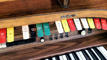 BEAUTIFUL HAMMOND REGENT 4172 Built-In LESLIE ORIGINAL BENCH WATCHVIDEO FREESHIP