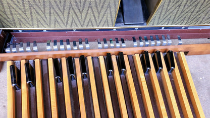 BEAUTIFUL HAMMOND REGENT 4172 Built-In LESLIE ORIGINAL BENCH WATCHVIDEO FREESHIP