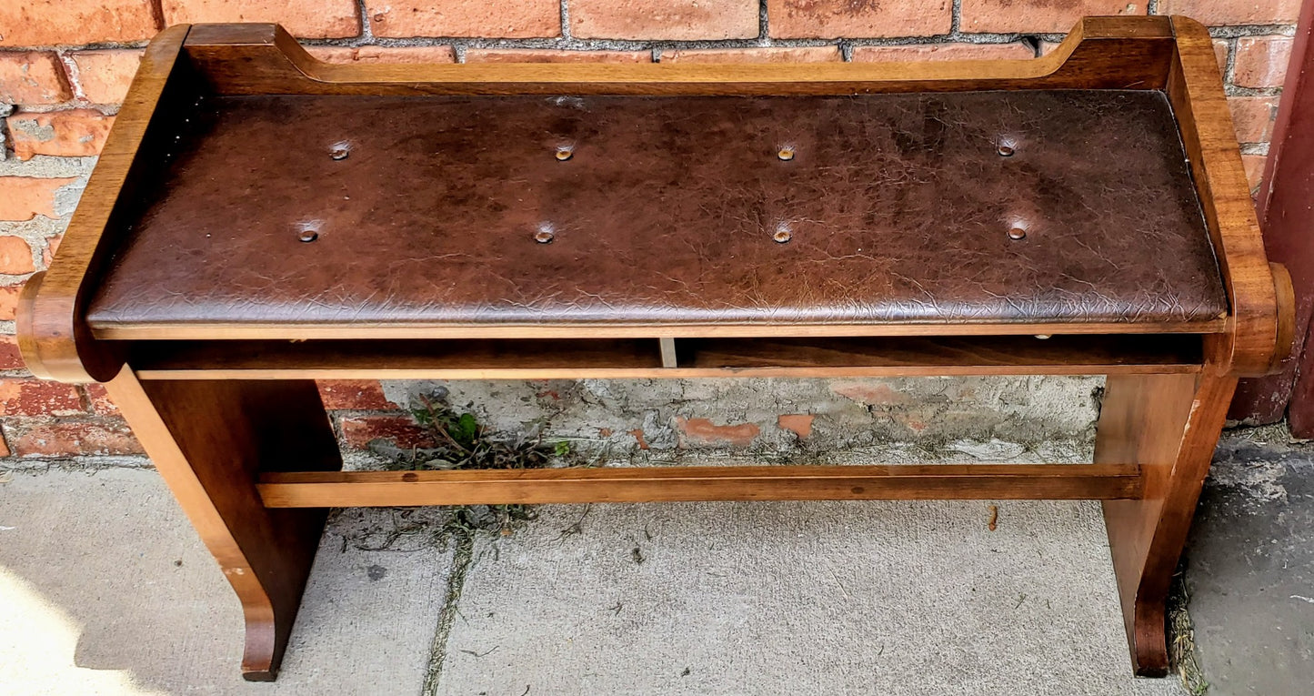 BEAUTIFUL HAMMOND REGENT 4172 Built-In LESLIE ORIGINAL BENCH WATCHVIDEO FREESHIP