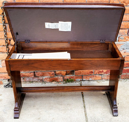 BEAUTIFUL HAMMOND REGENT 4172 Built-In LESLIE ORIGINAL BENCH WATCHVIDEO FREESHIP