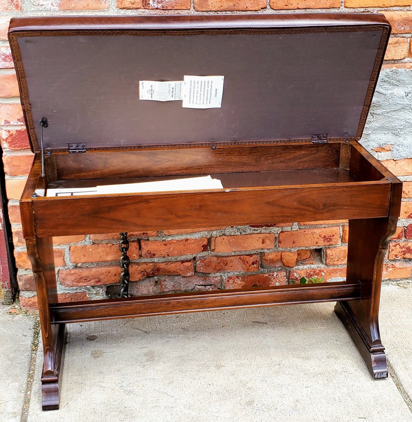 BEAUTIFUL HAMMOND REGENT 4172 Built-In LESLIE ORIGINAL BENCH WATCHVIDEO FREESHIP