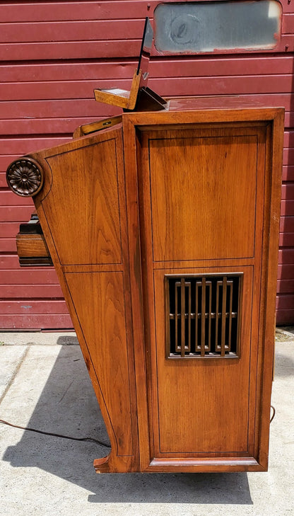 BEAUTIFUL HAMMOND REGENT 4172 Built-In LESLIE ORIGINAL BENCH WATCHVIDEO FREESHIP