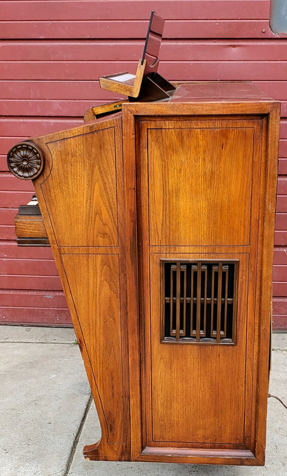 BEAUTIFUL HAMMOND REGENT 4172 Built-In LESLIE ORIGINAL BENCH WATCHVIDEO FREESHIP