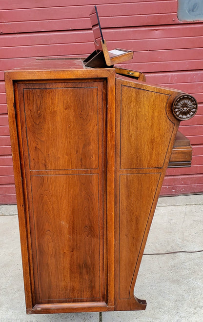 BEAUTIFUL HAMMOND REGENT 4172 Built-In LESLIE ORIGINAL BENCH WATCHVIDEO FREESHIP