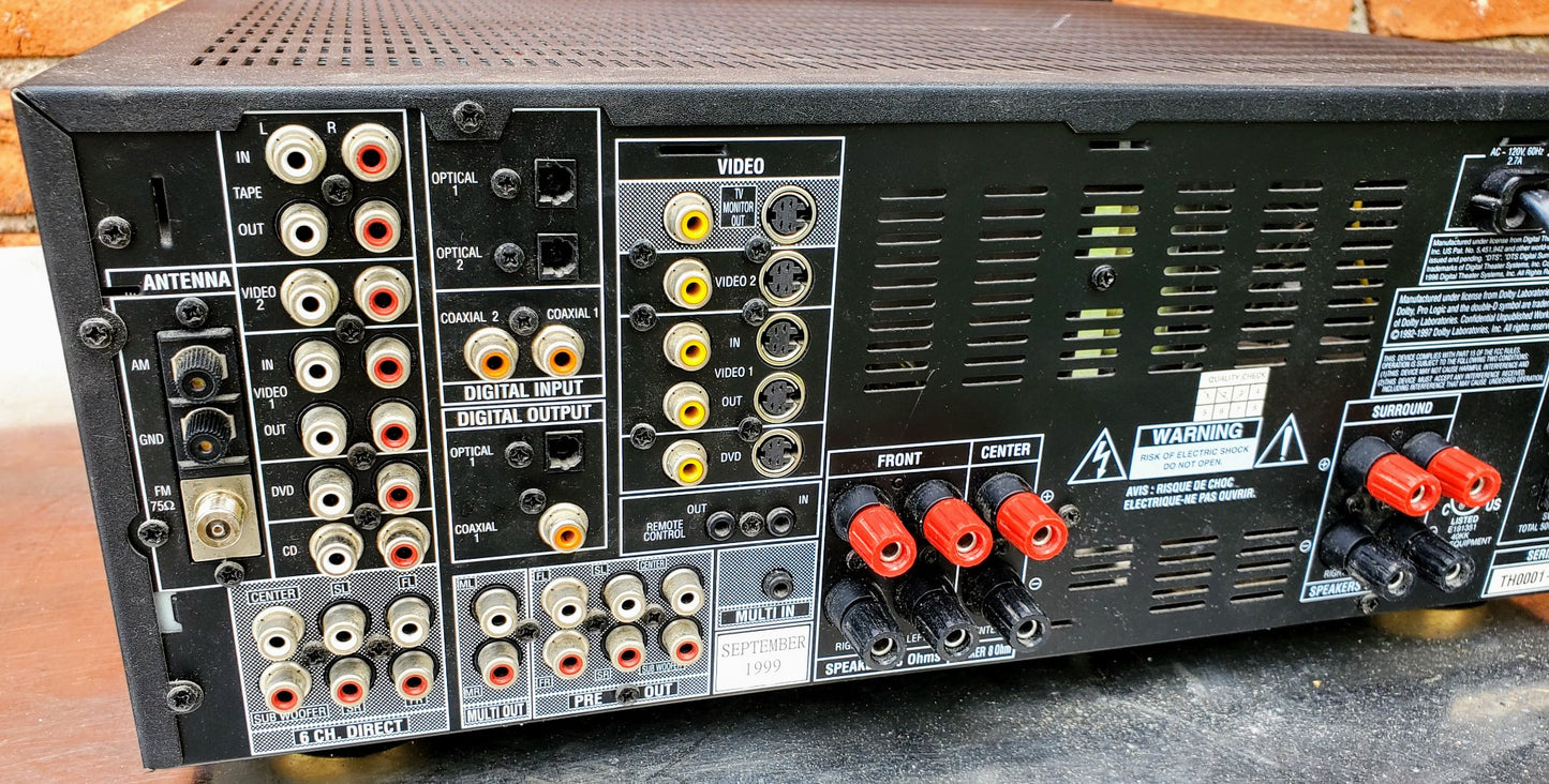 HARMAN KARDON AVR 300 5.1 CHANNEL 60 Watt DOLBY RECEIVER FREE SHIP