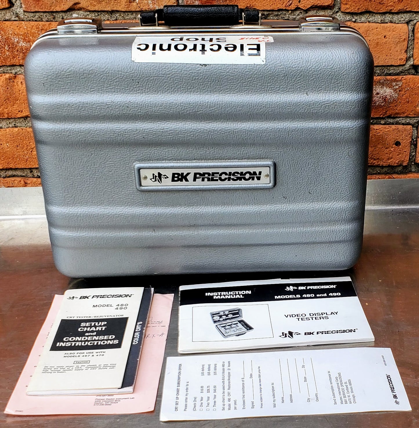 BK PRECISION VIDEO DISPLAY TESTER 490 CRT REJUVENATOR FREE SHIP WATCH VIDEO