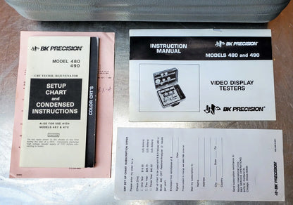 BK PRECISION VIDEO DISPLAY TESTER 490 CRT REJUVENATOR FREE SHIP WATCH VIDEO