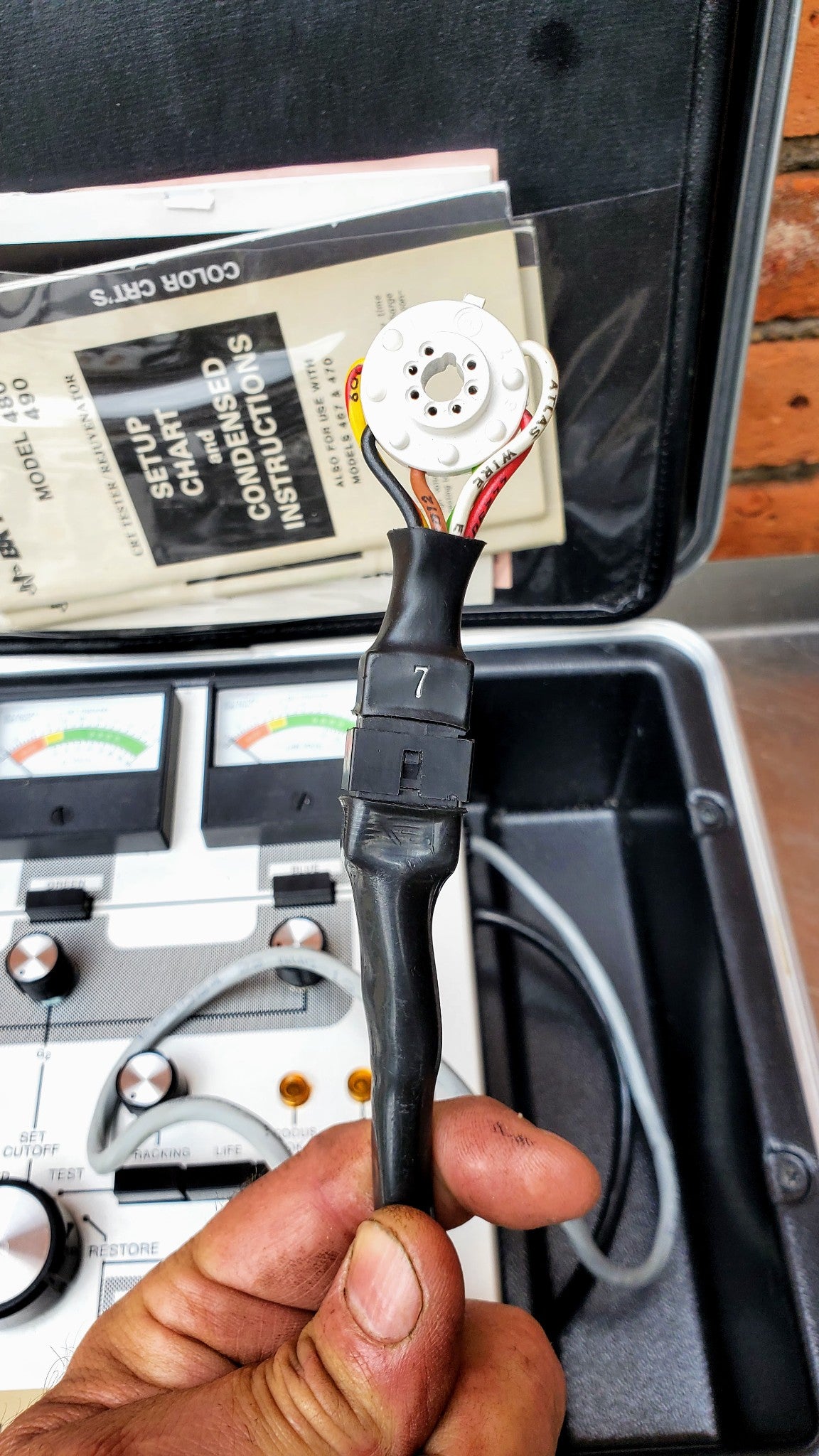 BK PRECISION VIDEO DISPLAY TESTER 490 CRT REJUVENATOR FREE SHIP WATCH VIDEO