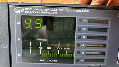 GRANVILLE PHILLIPS 307 VACUUM GAUGE CONTROLLER with POWER SUPPLY FREE SHIP