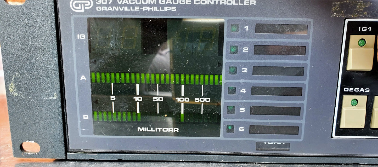 GRANVILLE PHILLIPS 307 VACUUM GAUGE CONTROLLER with POWER SUPPLY FREE SHIP