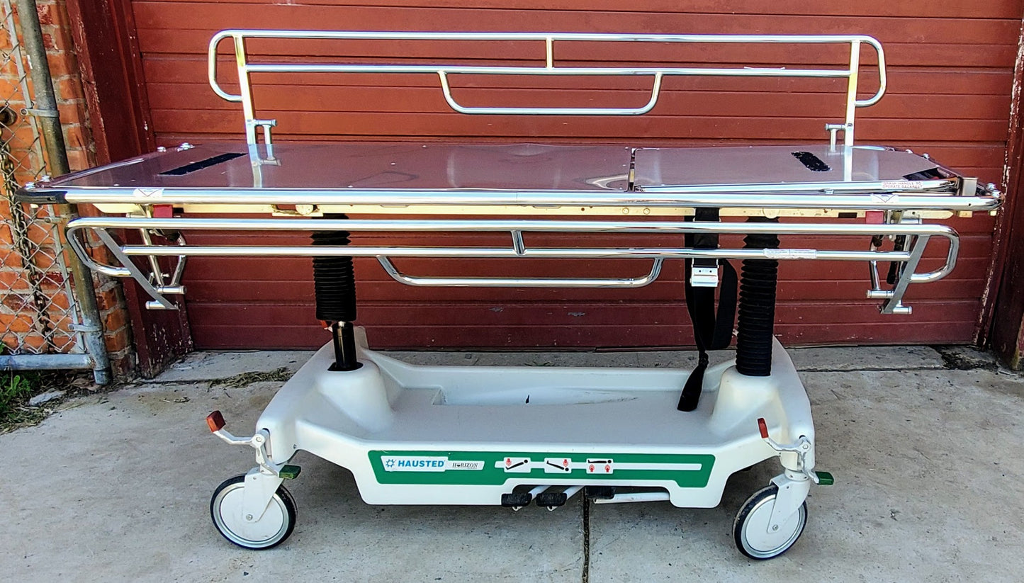 500lbs CAPACITY HAUSTED 462 HORIZON AIRGLIDE HOSPITAL TRANSPORT GURNEY STRETCHER