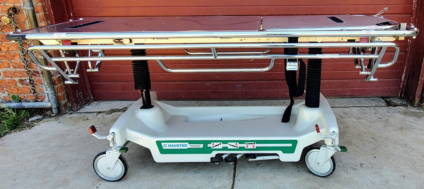 500lbs CAPACITY HAUSTED 462 HORIZON AIRGLIDE HOSPITAL TRANSPORT GURNEY STRETCHER