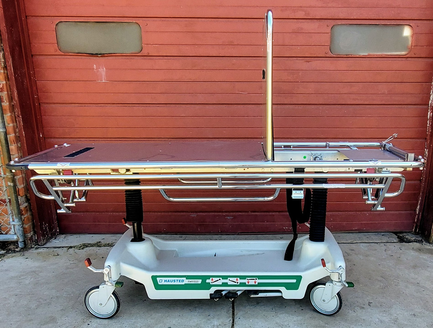 500lbs CAPACITY HAUSTED 462 HORIZON AIRGLIDE HOSPITAL TRANSPORT GURNEY STRETCHER
