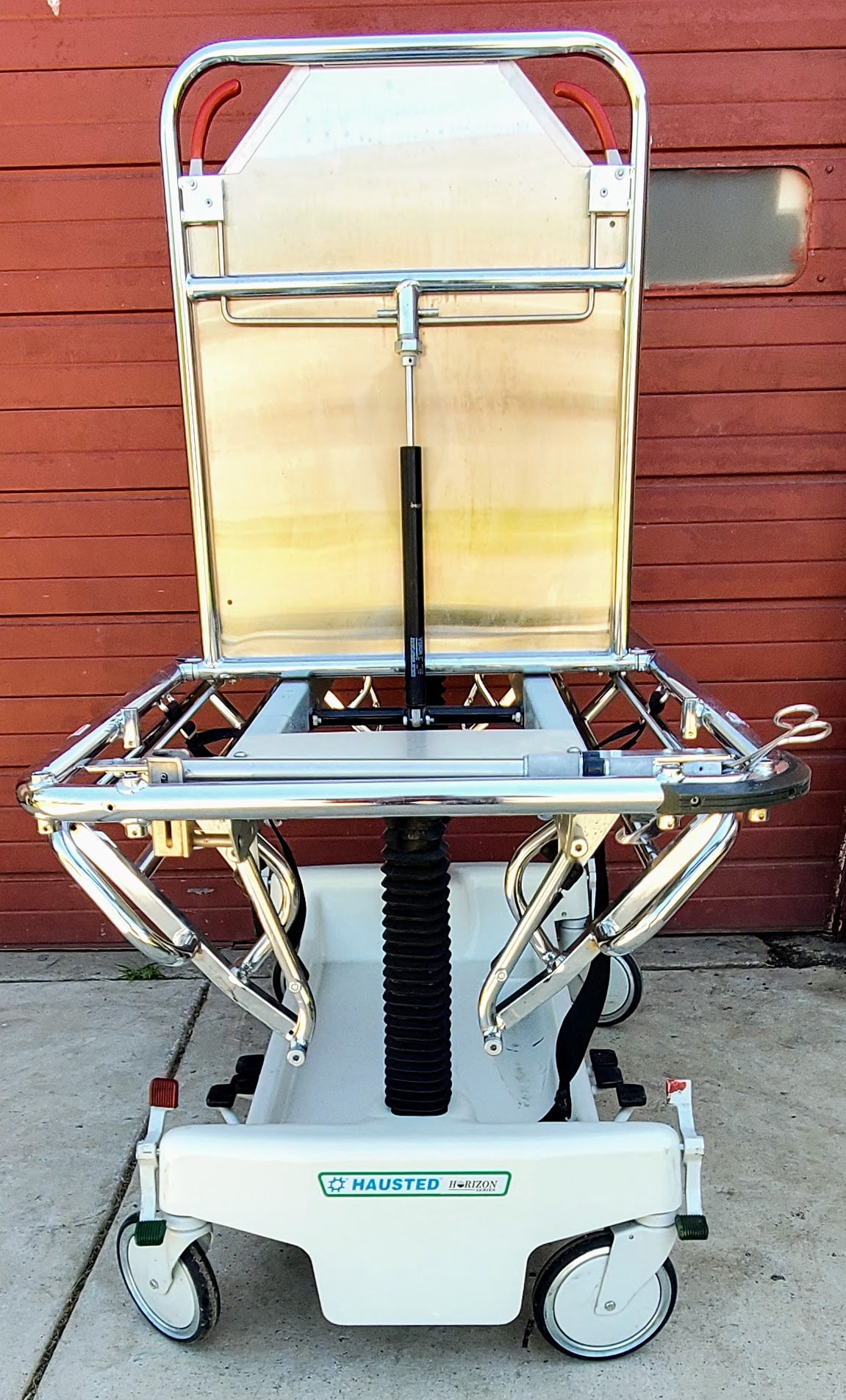 500lbs CAPACITY HAUSTED 462 HORIZON AIRGLIDE HOSPITAL TRANSPORT GURNEY STRETCHER