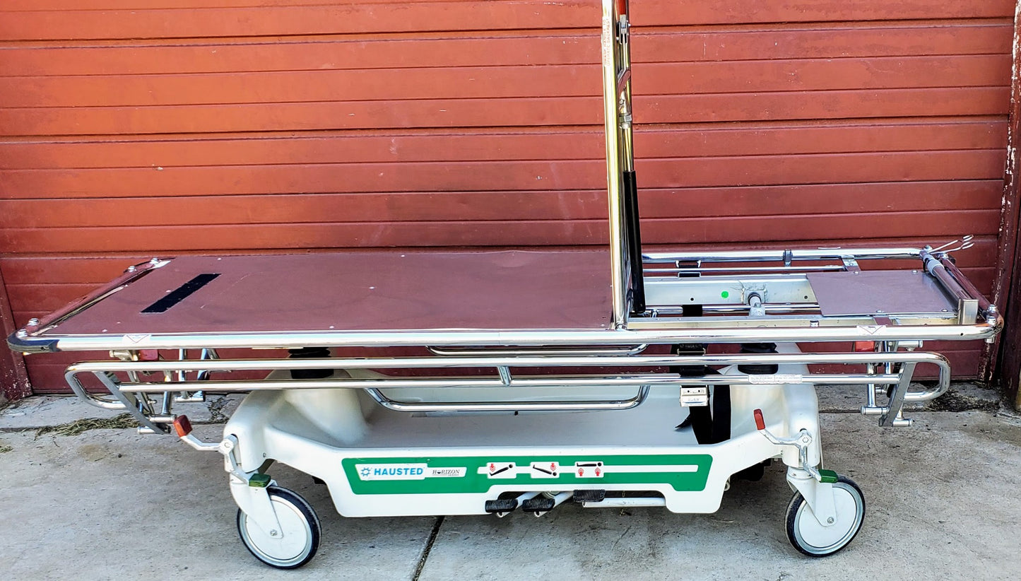 500lbs CAPACITY HAUSTED 462 HORIZON AIRGLIDE HOSPITAL TRANSPORT GURNEY STRETCHER