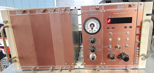 EG&G ORTEC 9315 PHOTON COUNTER 9349 RATEMETER 4001C BIN 4002A NIM POWER SUPPLY