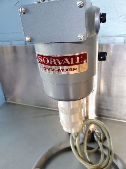 SORVALL OMNI MIXER HOMOGENIZER 17150 with TWO BUCKETS FREESHIP WATCH VIDEO