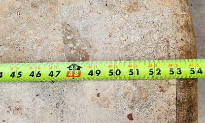 RARE 54"w x 29"h x 2"t MARBLE PATCHWORK CUSTOM MADE HIGH END DESIGN ROUND TABLE