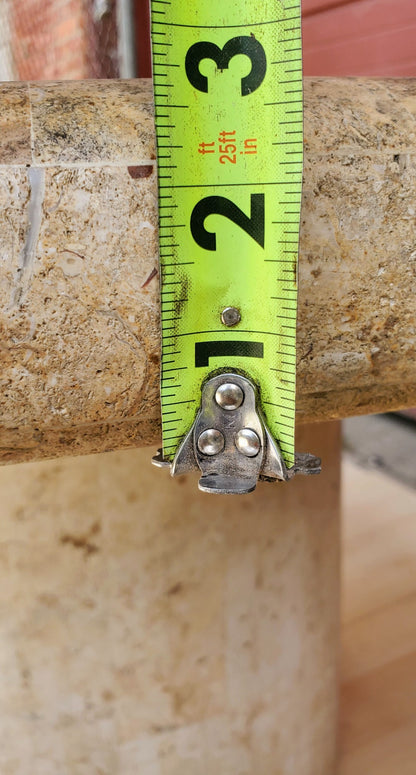 RARE 54"w x 29"h x 2"t MARBLE PATCHWORK CUSTOM MADE HIGH END DESIGN ROUND TABLE