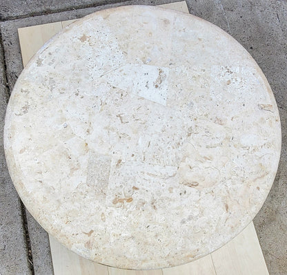 RARE 54"w x 29"h x 2"t MARBLE PATCHWORK CUSTOM MADE HIGH END DESIGN ROUND TABLE