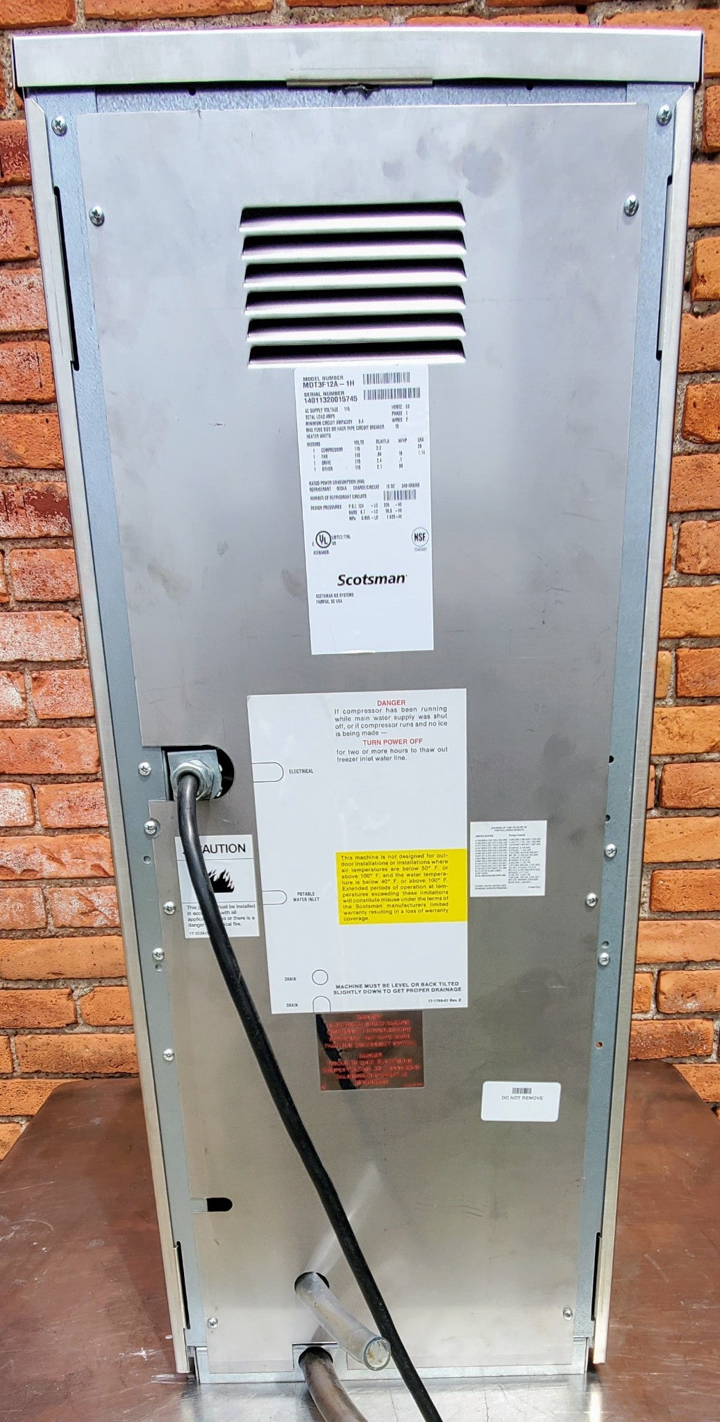 SCOTSMAN MDT3F12A-1H TOUCH-FREE AIR COOLED FLAKE ICE WATER DISPENSER WATCHVIDEO